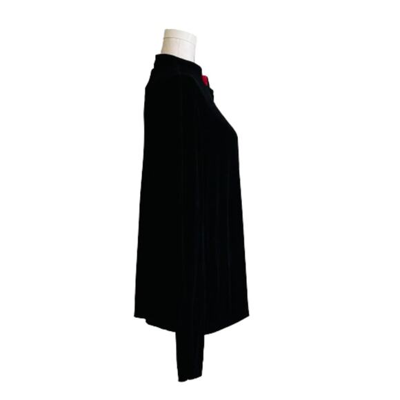 Coldwater Creek Black Zipper Front Slinky Side Pockets Cardigan Jacket Size XL - Picture 5 of 12